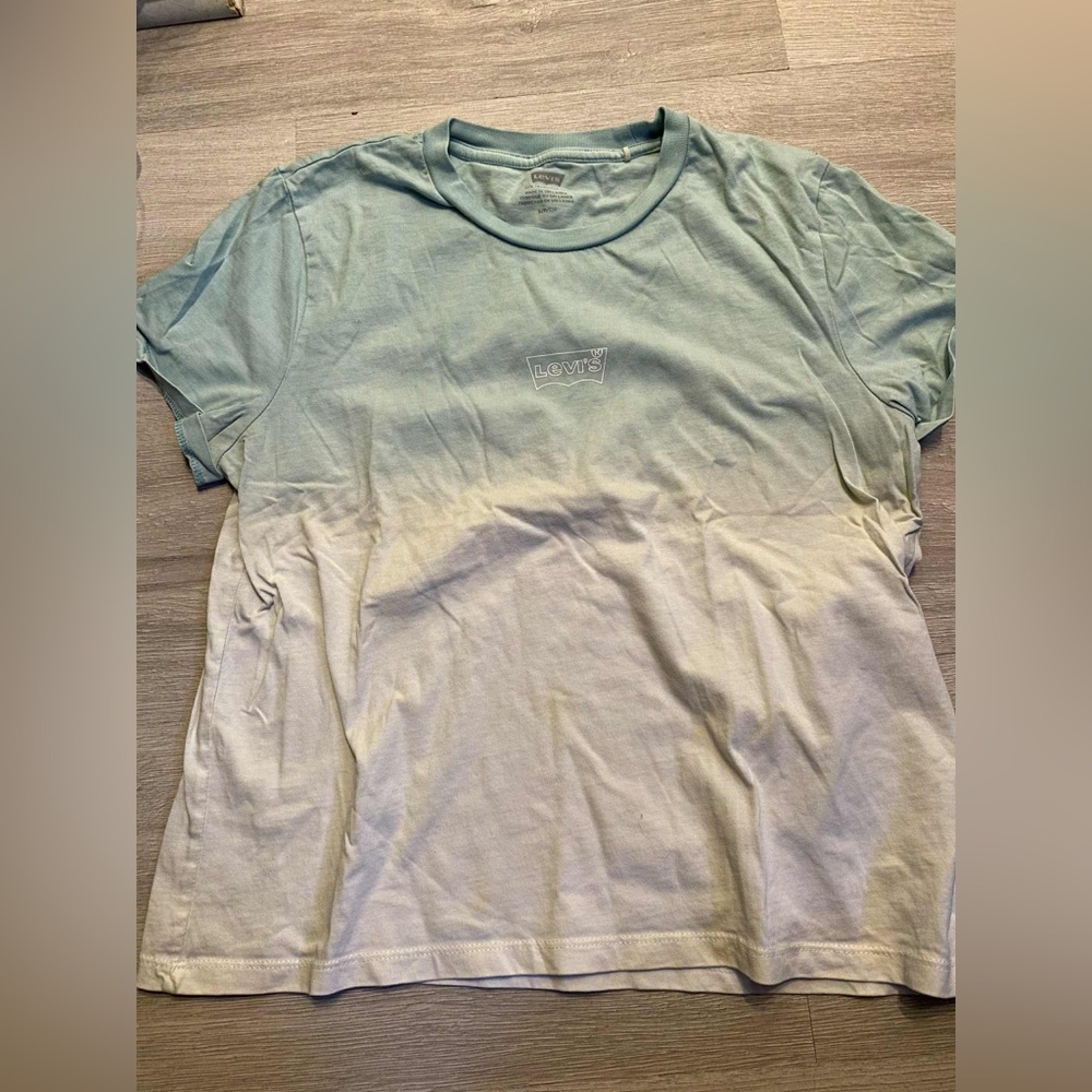 Levi's Teal and Cream Gradient T-Shirt